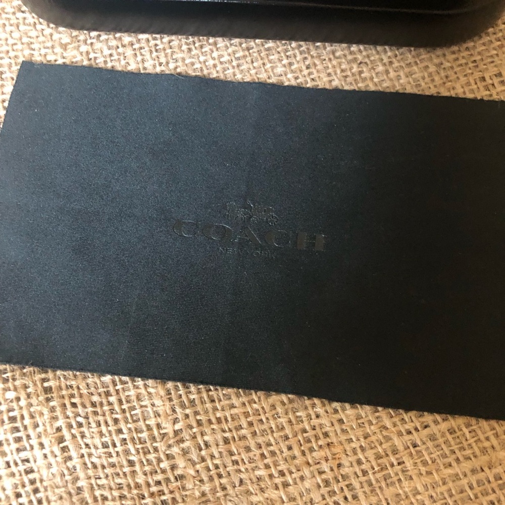 Coach Black Eyewear Case & Coach Lens Cloth - Picture 5 of 6